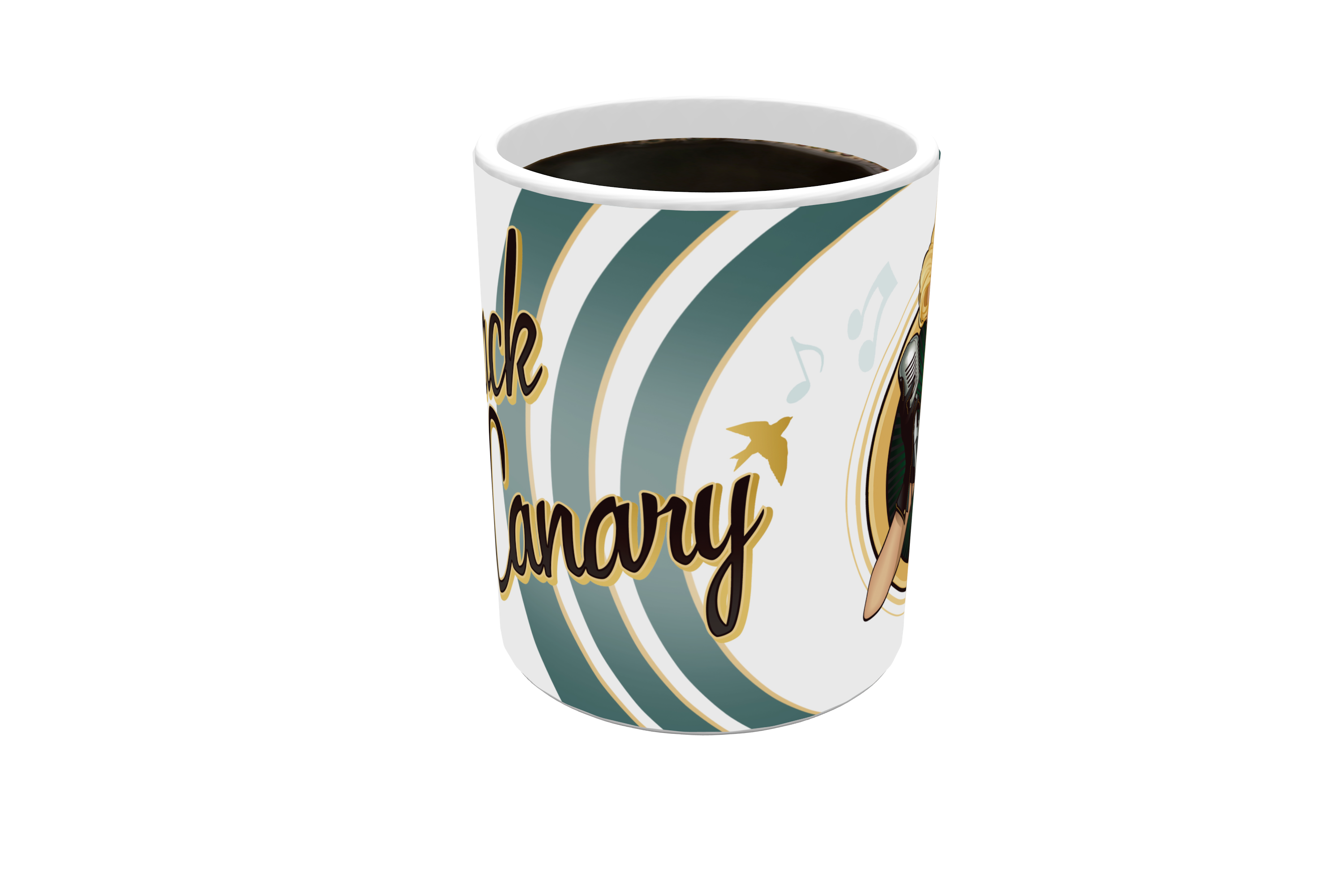 DC Comics (Justice League - Black Canary Bombshell) Morphing Mugs® Heat-Sensitive Mug MMUG091